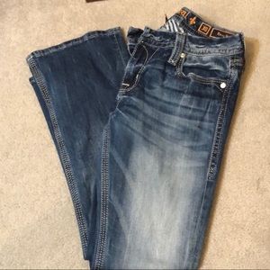 Distressed Rock Revival Jeans